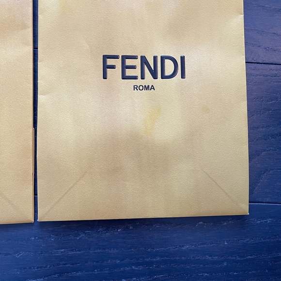 Fendi shopping bag empty yellow decoration storage - Picture 3 of 5